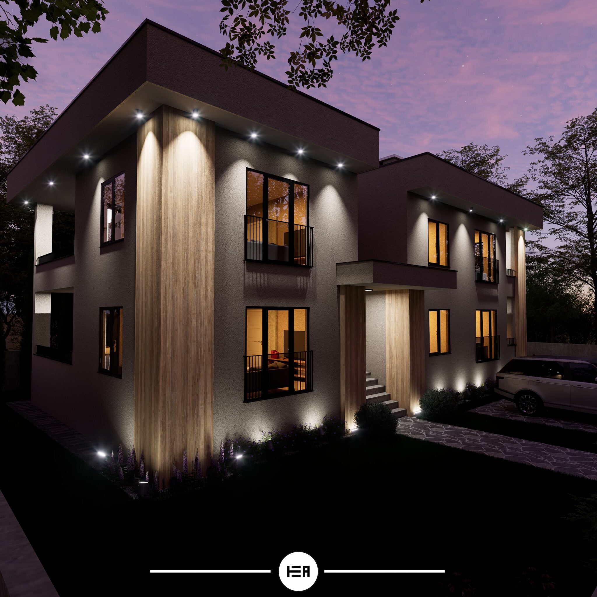 gece aydınlatma render